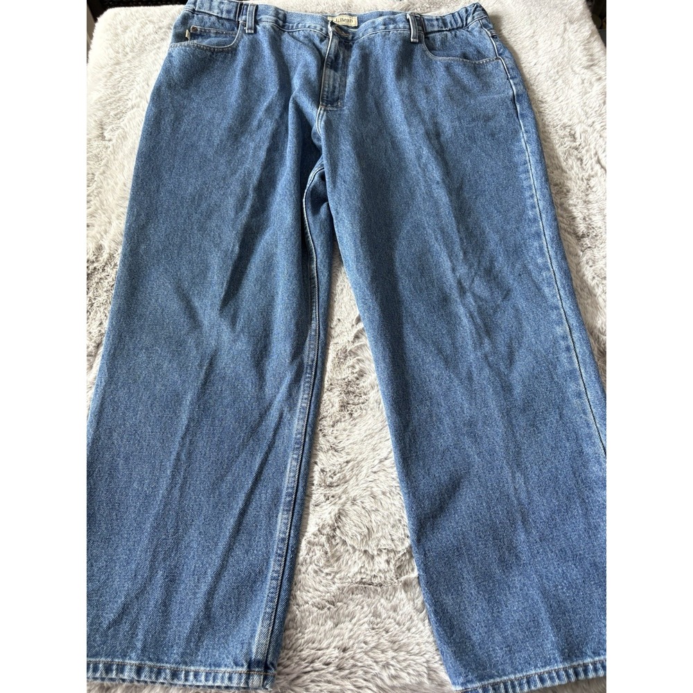 LL Bean Jeans Size‎ 44x29 Medium Wash Comfort Waist